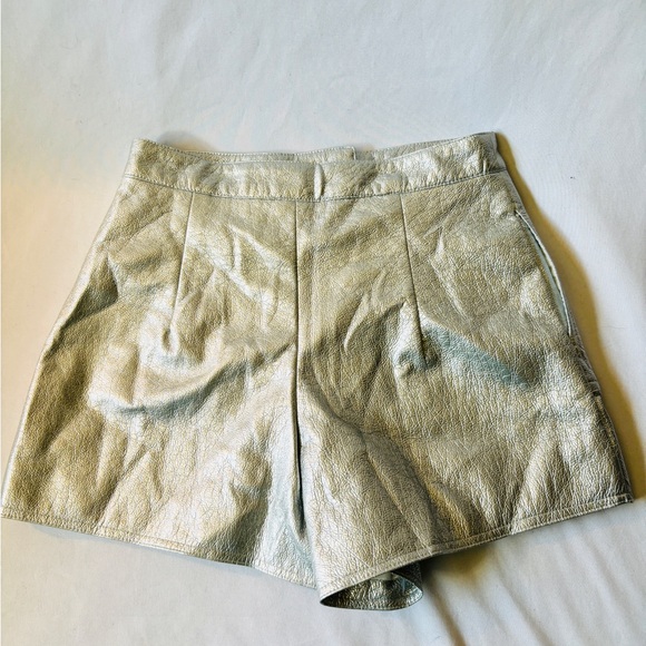 Carmar Silver Metallic Space Shorts sz XS - Picture 4 of 7